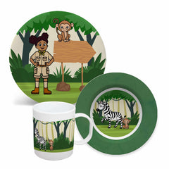 Bode Kid Zoologist Set (BPA-Free, Non-Toxic, Dishwasher & Microwave Safe)